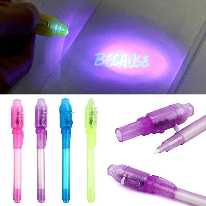 Buy GIFTINBOX Invisible Ink Pen With UV Light For Kids, Pen Party Favors For Kids 8 12 Magic Marker For Secret Message School Supplies Birthday Christmas Gift Goody Bag Stuffers For Boys Girls