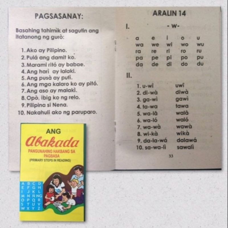 ANG ABAKADA Pangunahing Hakbang Sa Pagbasa | Shopee Philippines