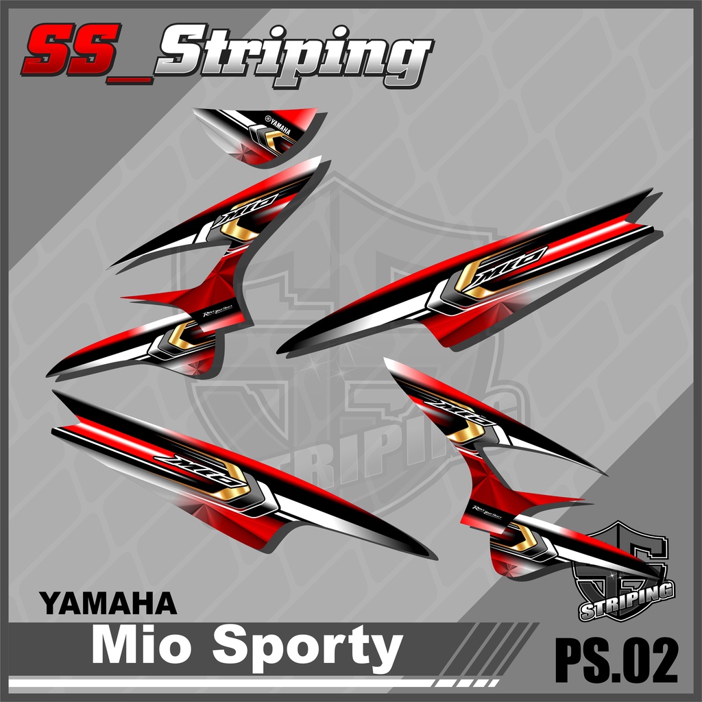 Mio Sporty Variation Striping List Sticker - Mio Sporty Striping. PS ...