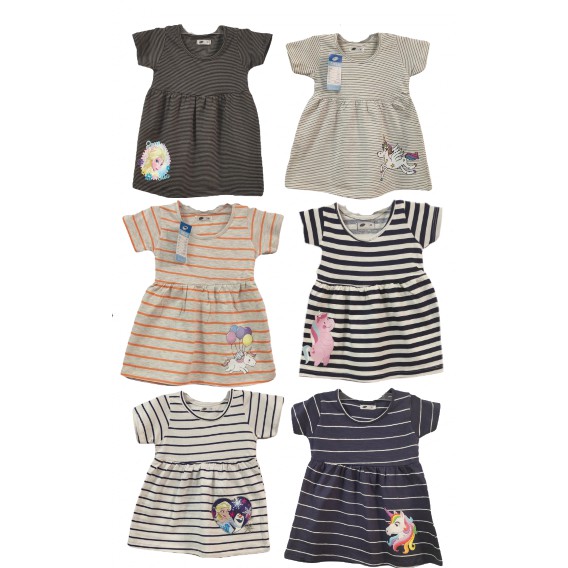 CHERRY BERRY UNICORN print girls dress , baby dress NEWBORN DRESS