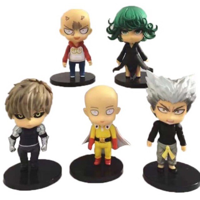 One Punch Man Saitama Terrible Tornado Set Of 5 Anime Action Figure