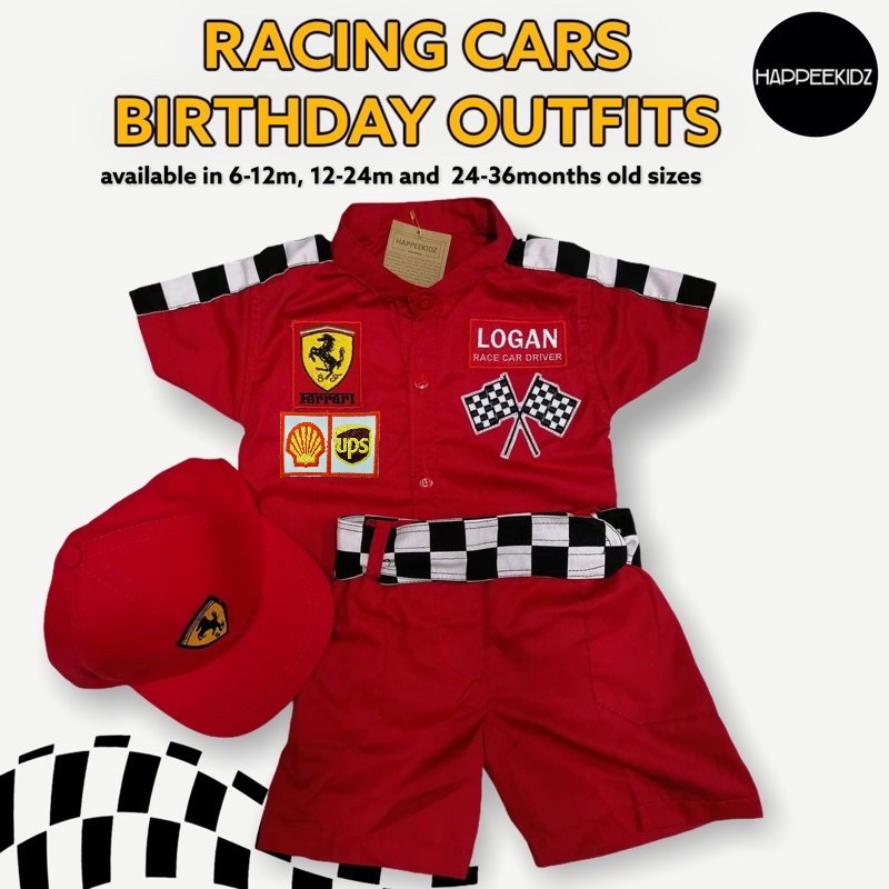 RACING CARS COSTUME TERNO | Shopee Philippines