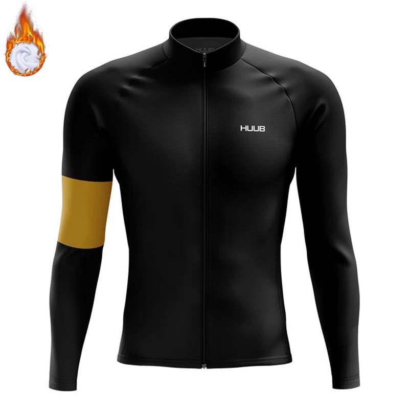 Cycling Jersey Full Set 2022 Winter Warm Fleece HUUB Bike Pants Men's ...