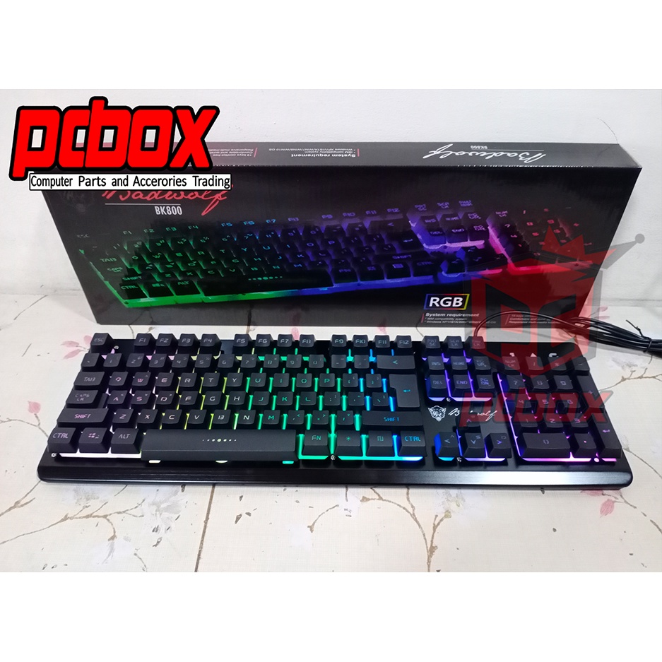 Badwolf Savior BK800 RGB Black Keyboard | Shopee Philippines