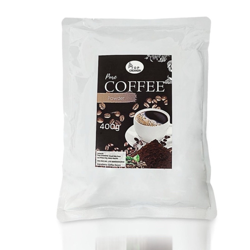 Top Creamery Pure Coffee Powder 400g | Shopee Philippines