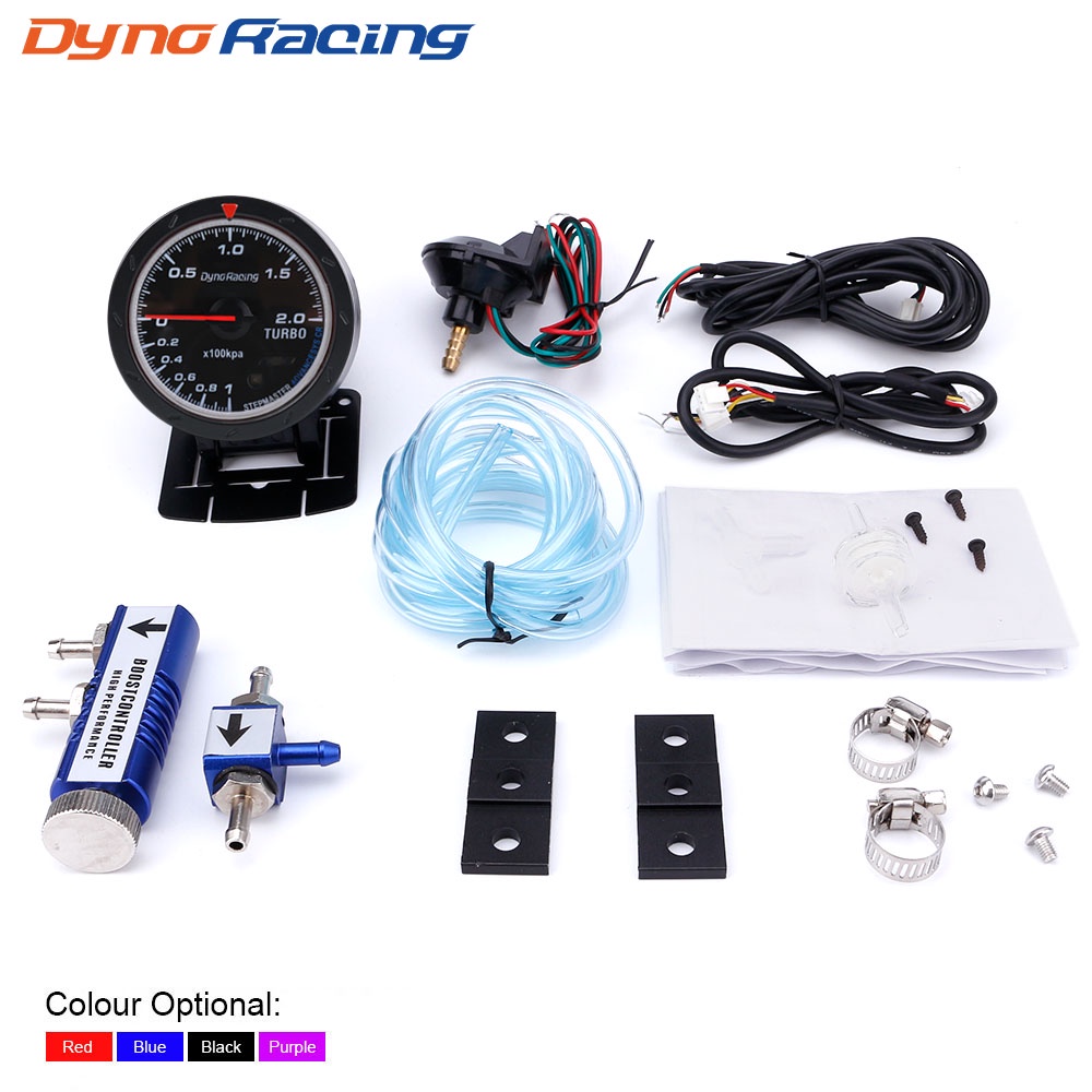 Dynoracing 60MM Car Turbo Boost gauge + Adjustable Turbo Boost ...