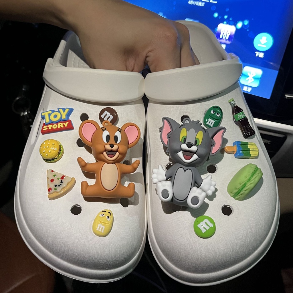 Crocs Jibbitz Tom and Jerry Set DIY Shoes Charm Button Shopee Philippines