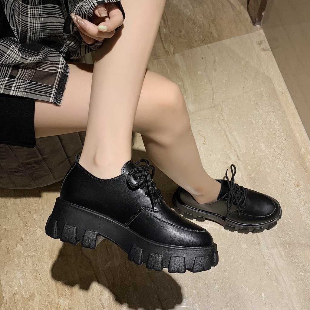 NEW Korea Fashion Black SHoes WOrk/Casual/School MaryJane Shoes FOr ...