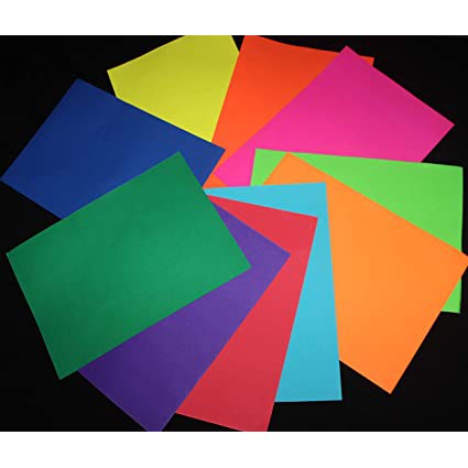 10pcs Colored Paper (BLUE,PINK,YELLOW,GREEN,VIOLET,BROWN,ORANGE,RED)