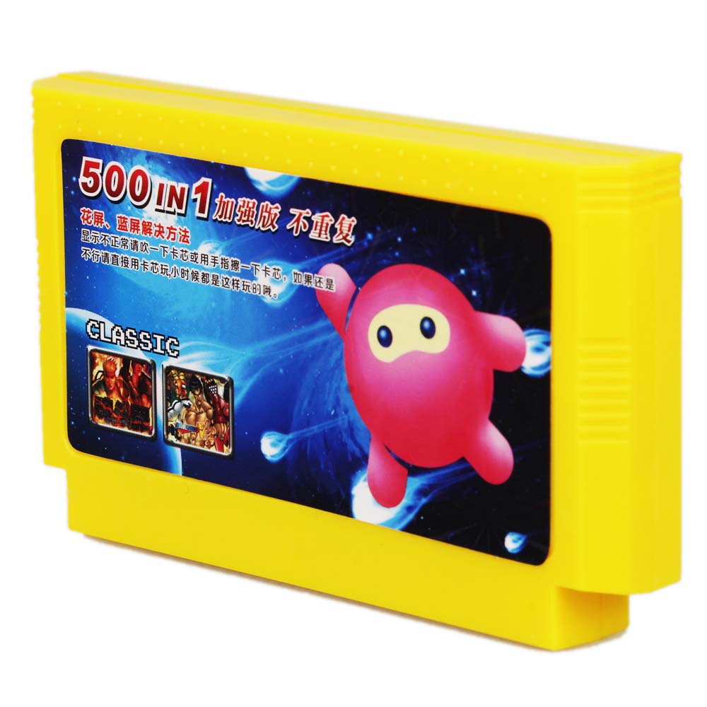 Coolbaby 500 in 1 Classic Games Collection 8 Bit 60 Pins Game Card For