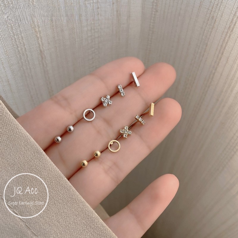 14k Gold Earrings for Women Set Minimalist Piercing Earrings Set S925 Hypoallergenic Non Tarnish Earrings Accessories Jewelry Set Shopee Philippines