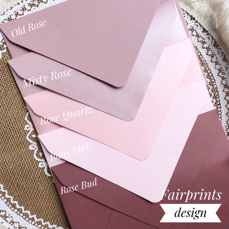 Dusty Pink Envelope