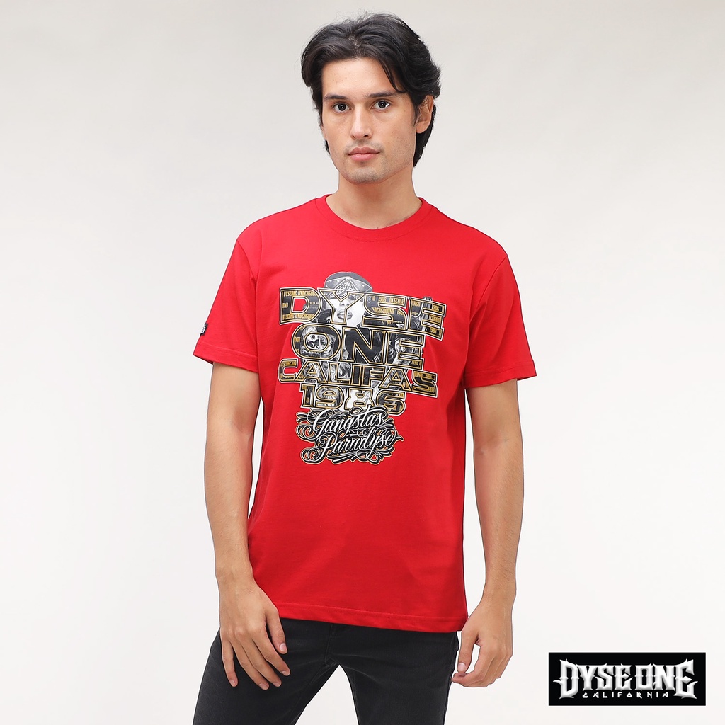 Dyse One Round Neck Regular Fit DBT01A-1004 (Red) | Shopee Philippines