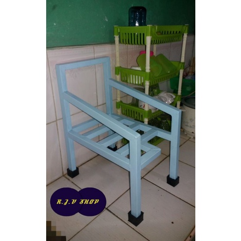 (R.J.V) MINERAL WATER GALLON RACK (1 Layer) with FREE Rubber Footing ...