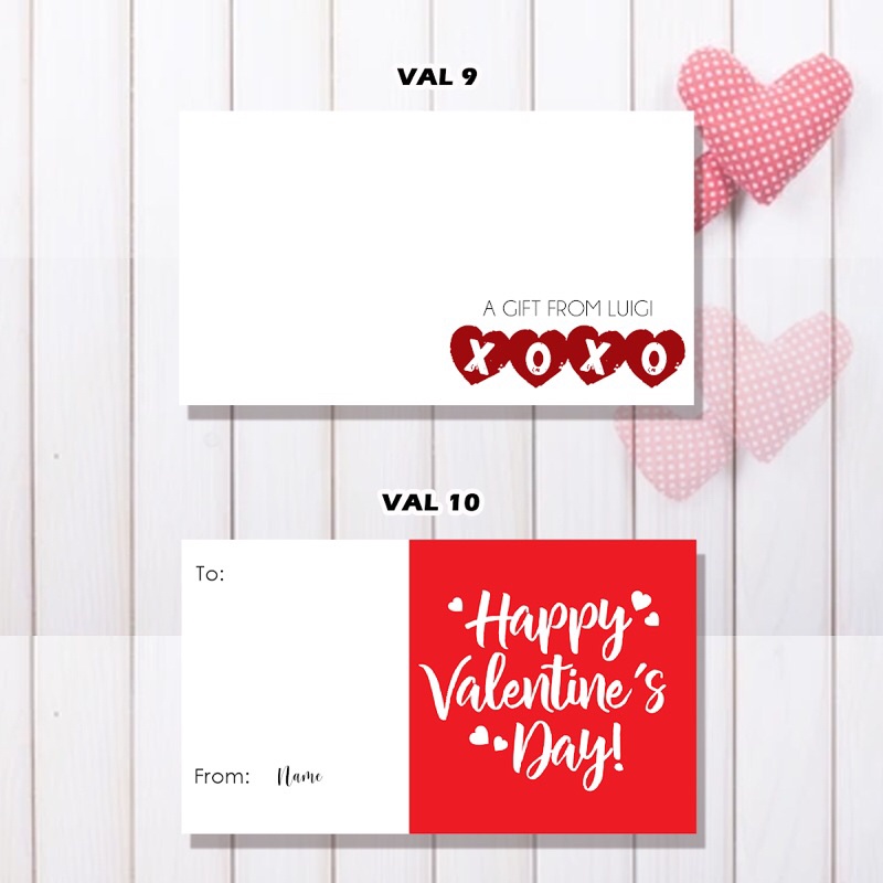 Personalized Valentine's Day Gift Card | Sticker | Tag | Shopee Philippines