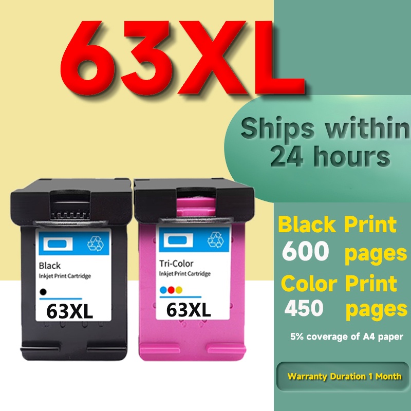 hp63 ink cartridge hp 63 ink cartridge hp63XL cartridge for hp 1110 ...