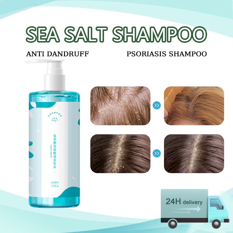 350ml Sea Salt Shampoo Anti Dandruff Fluffy Hair Repair For Scalp