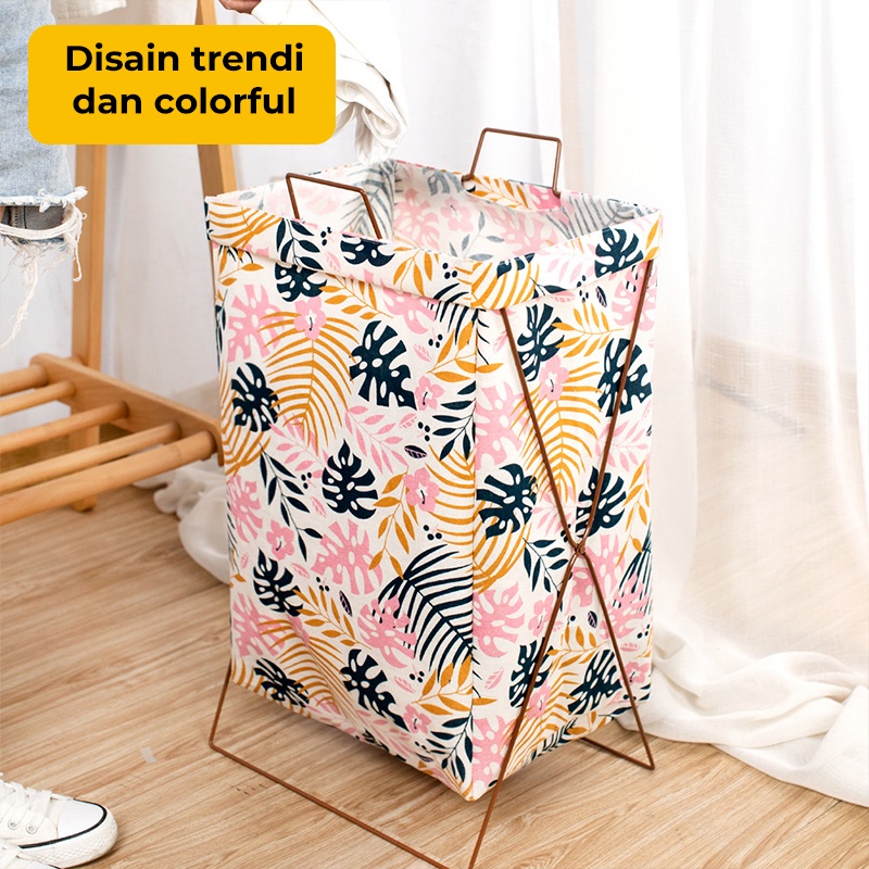 Dejavu LAUNDRY BAG Folding Clothes BASKET For Dirty Clothes LAUNDRY