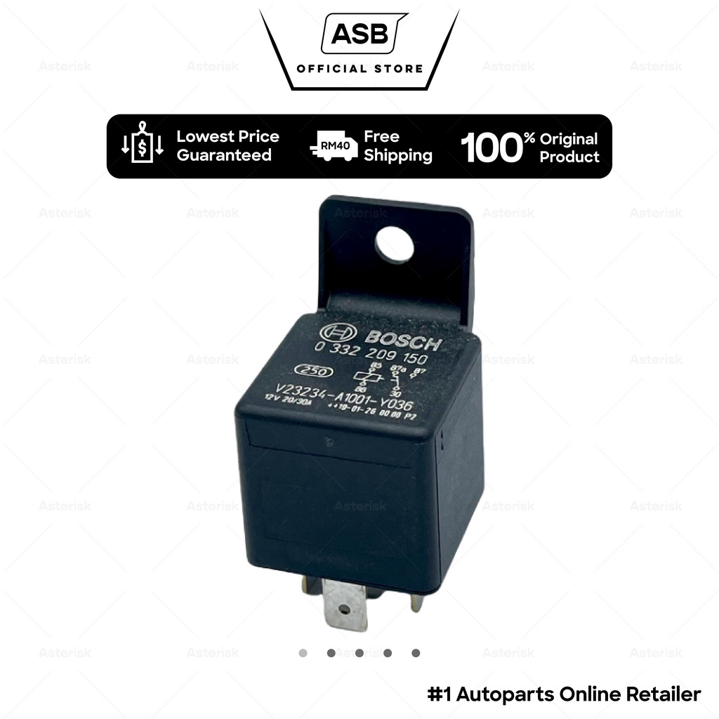 Relay 5 pin Bosch Relay Horn Relay Headlamp Relay 12V 30A RELAY 87A