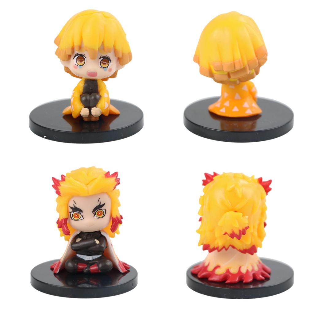 5Pcs/set Doll Tanjirou Zenitsu Nezuko Action Figures Anime Figurine ...