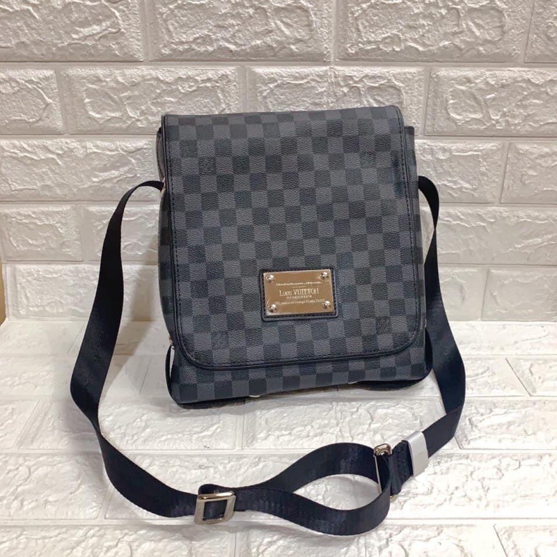 Louis Vuitton, Bags, Louis Vuitton Brooklyn Pm Messenger Bag Side X9 Look  At Photos 1415