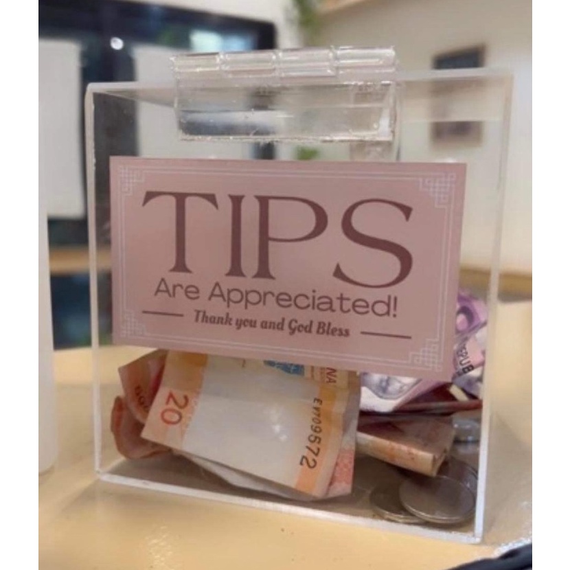 TIP BOX STICKER/SIGN Shopee Philippines