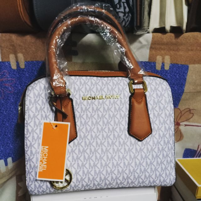 MK Doctors Bag White Brown with sling Shopee Philippines