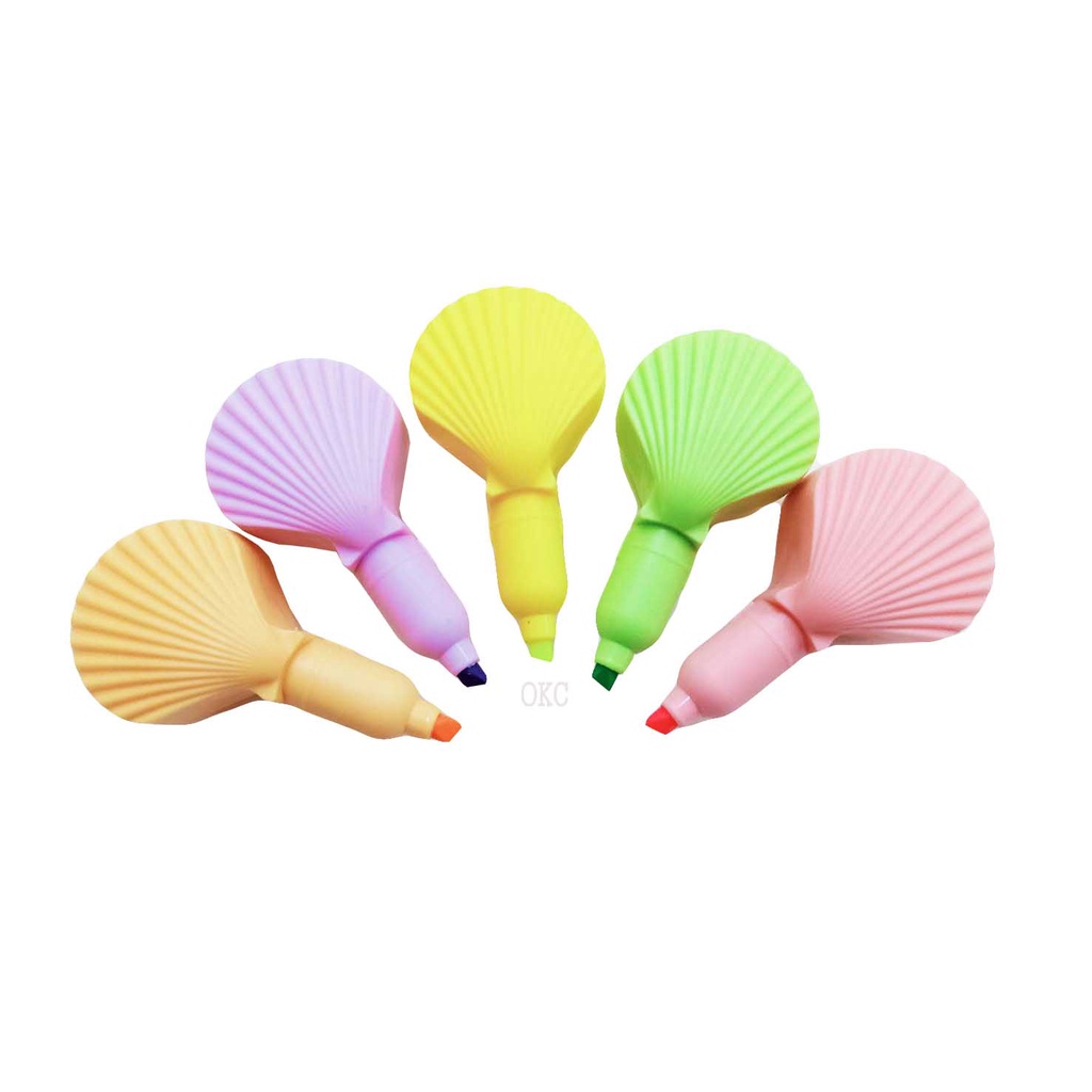 ONE METER SUNSHINE Highlighter Set 5 Colours Shell Shape MD-106 (1 Set ...