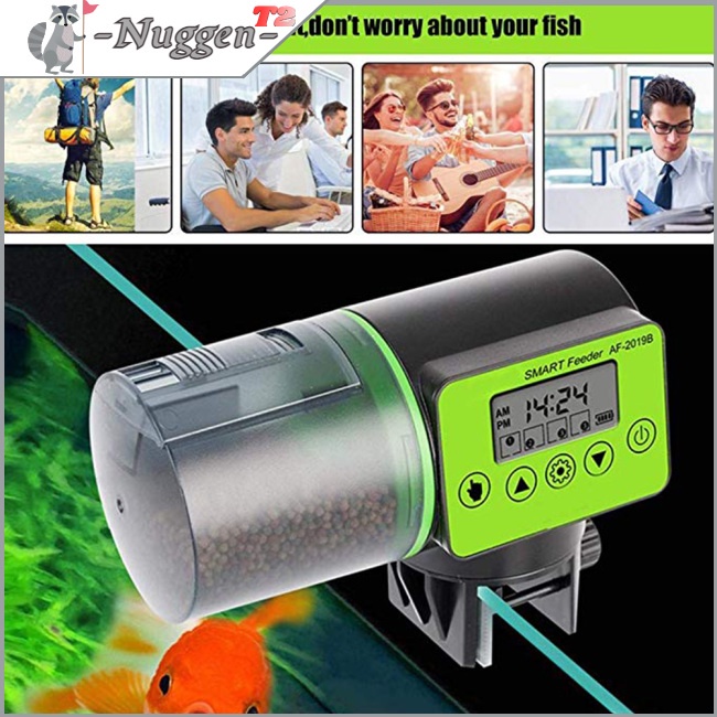 Nuggen Auto Fish Feeder, MoistureProof Automatic Fish Feeder, Aquarium