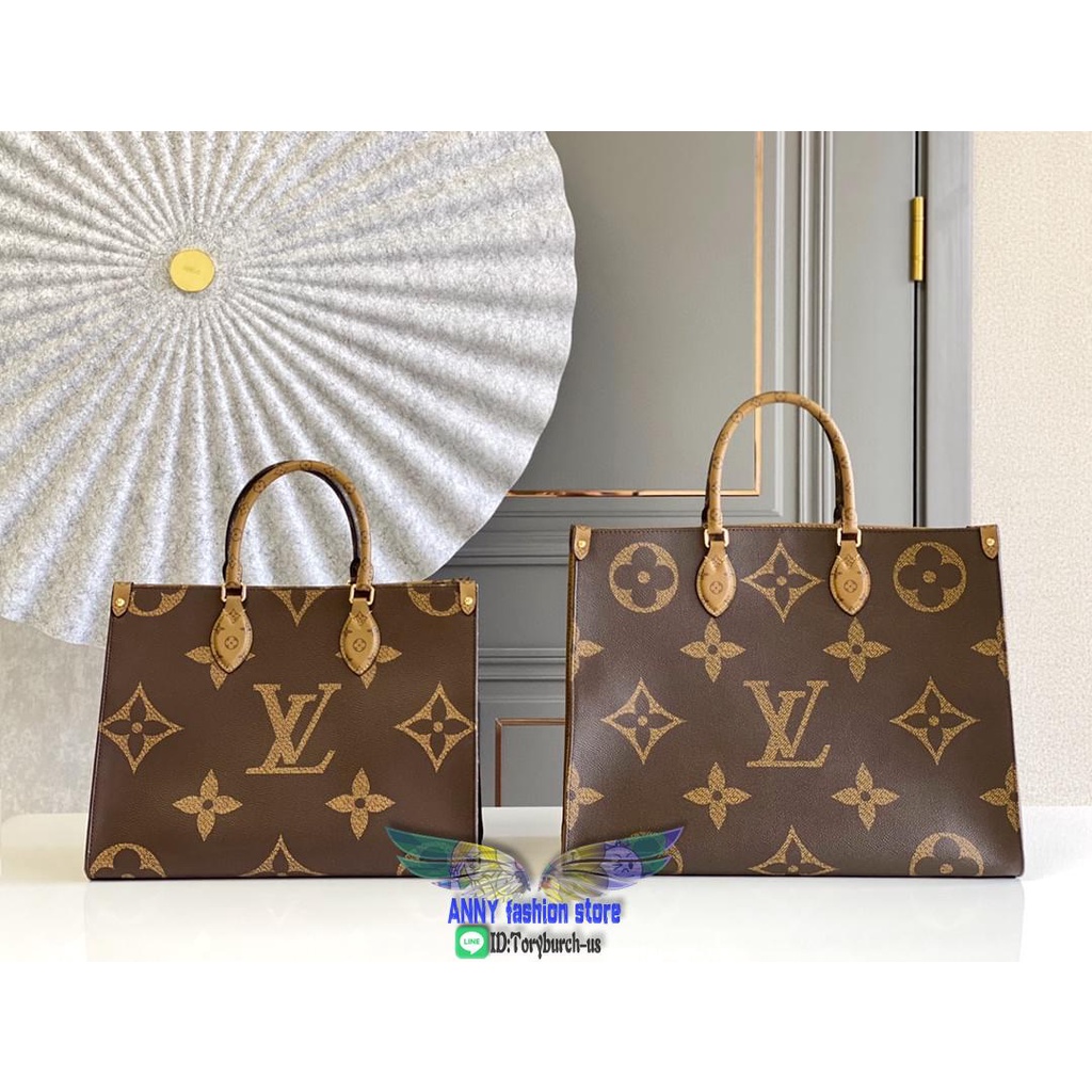 Louis Vuitton M45320 LV giant monogram onthego shopping tote bag  large-capacity traveling luggage
