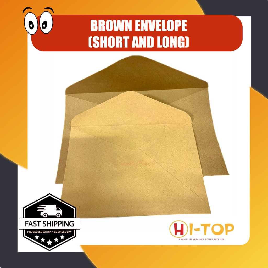 Brown Envelope Long & Short Quantity 50 or 100 pcs Shopee Philippines
