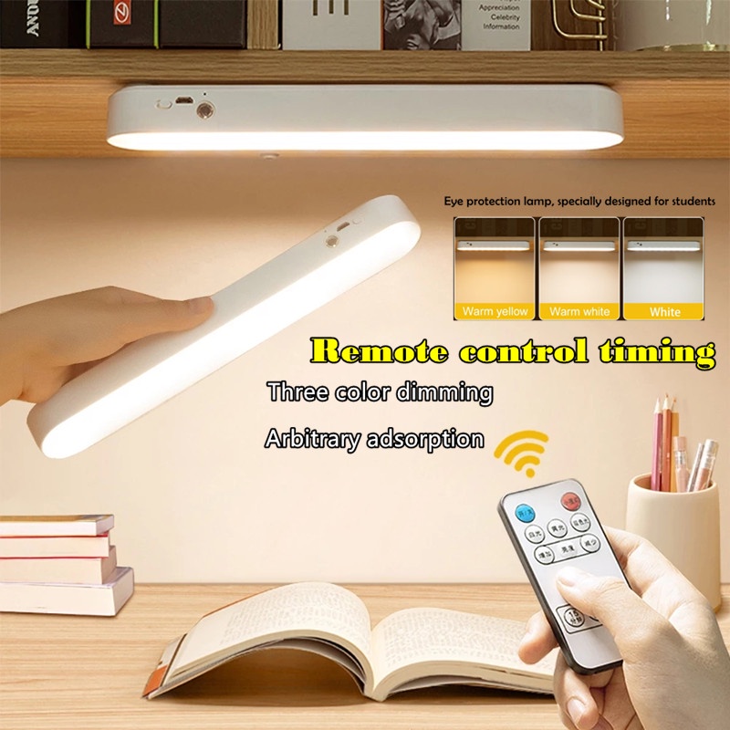 Hanging Magnetic LED Table Lamp Chargeable Stepless Dimming Desk Lamp ...