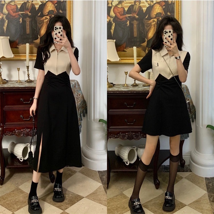 summer black dress korean dress for woman casual dress bodycon dress