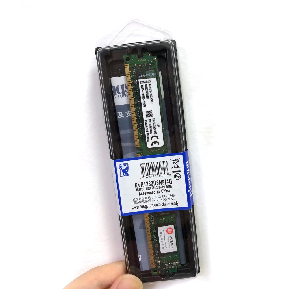 Barrette RAM Kingston KVR1333D3N9/4G – 4 Go DDR3 (Occasion)