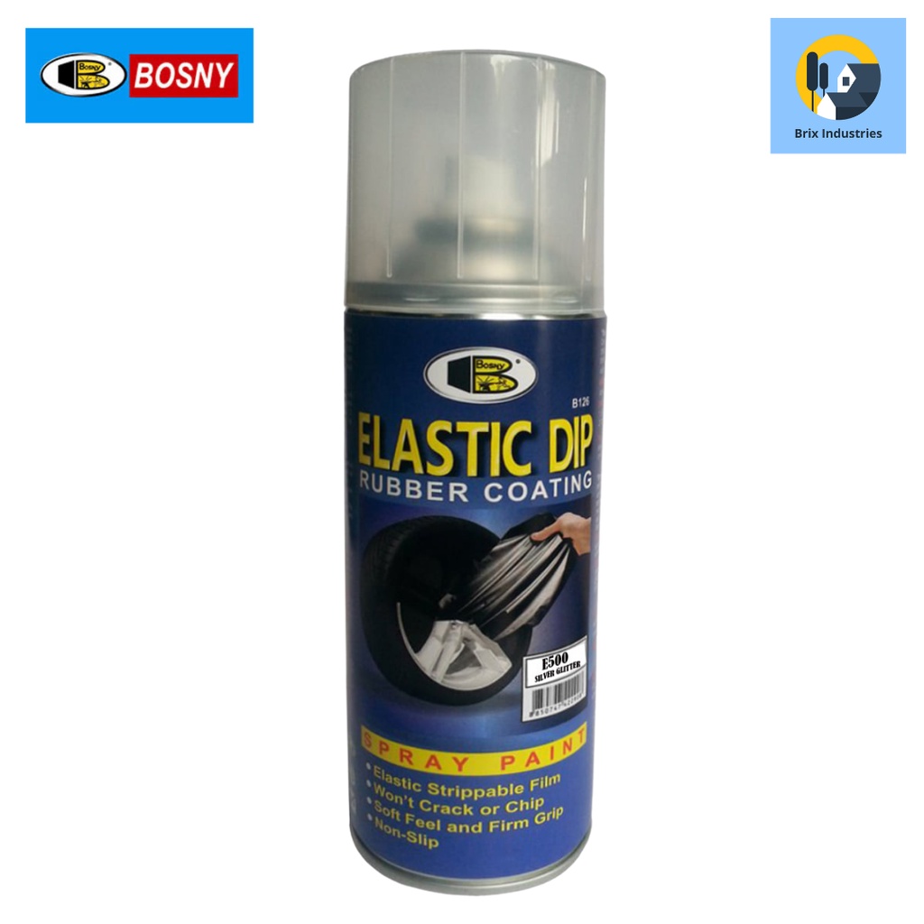 Bosny Elastic Dip Rubberized Peelable Spray Paint Elastidip Won't Crack ...