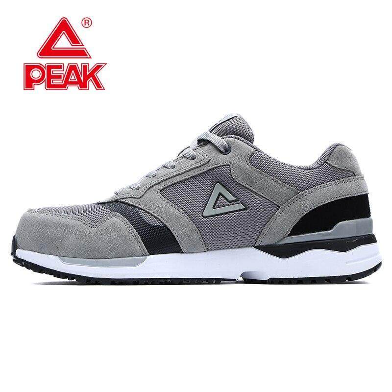 Peak men s steel toe work safety shoes lightweight breathable anti smashing non slip casual sneaker O3ZE Shopee Philippines