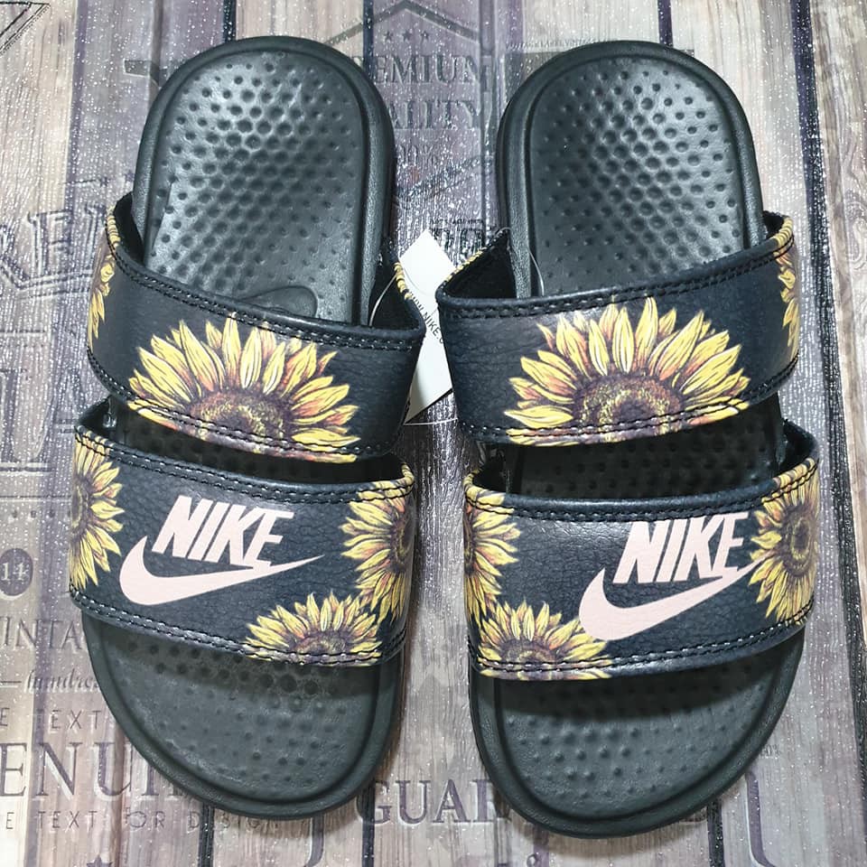 2020 Nike Bennasi Duo Ultra Sunflower Slides Slippers women Shopee Philippines