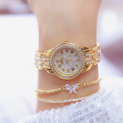 【Bee Sister】Luxury Women Rhinestone Watch Analog Bling Watch
