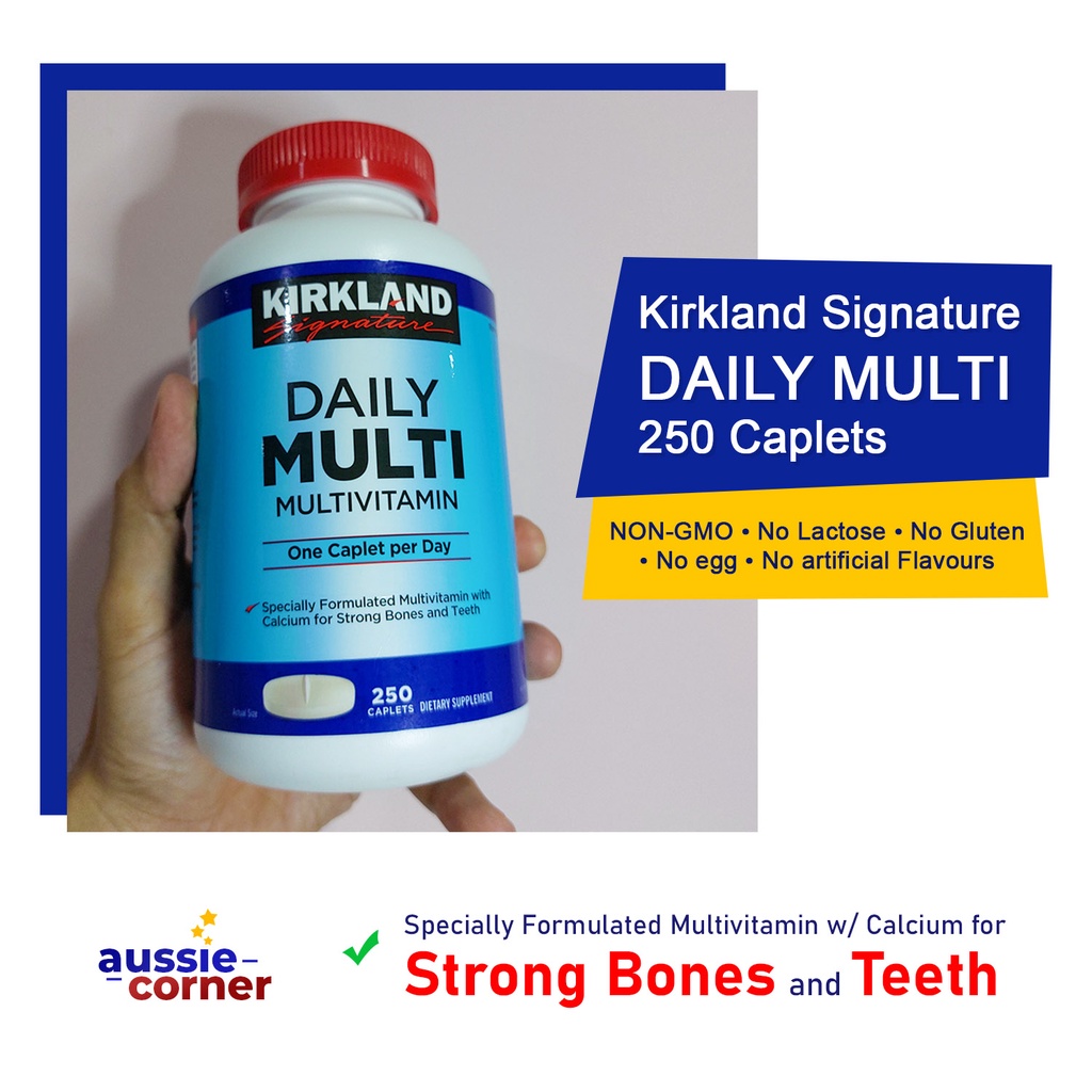 Kirkland Signature Daily Multi 250 Caplets (Multivitamins) Shopee Philippines