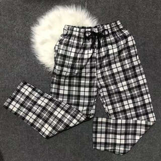 #COD New plaid checkered unisex fashion pants(pranela pajama)high quality.