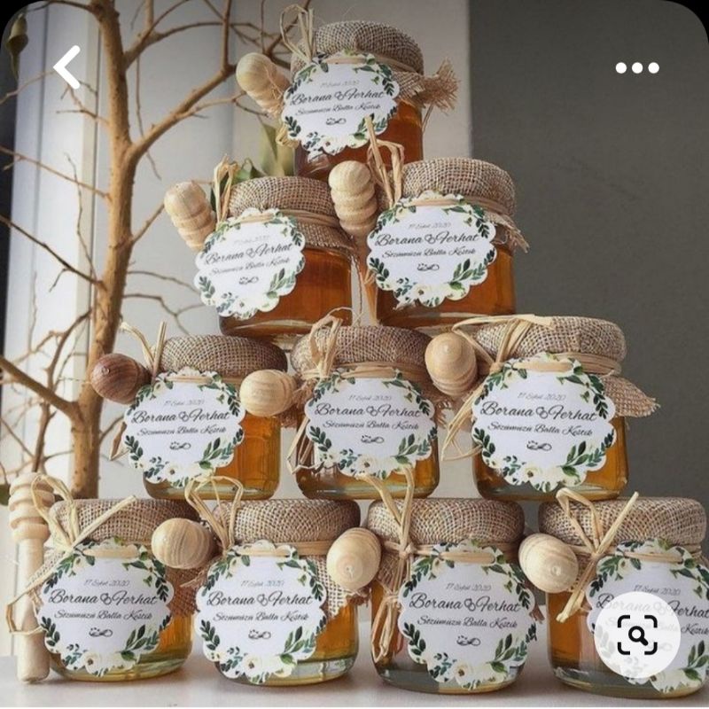 Souvenirs and Giveaway with free customized stickers and dipper (Honey