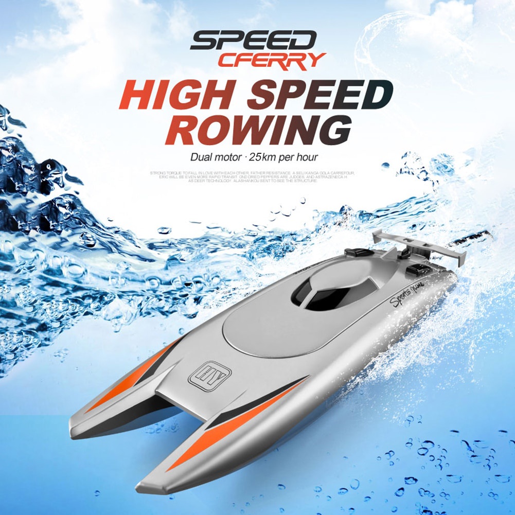 2.4GHz High Speed Racing Boat Waterproof Rechargeable Model Electric ...