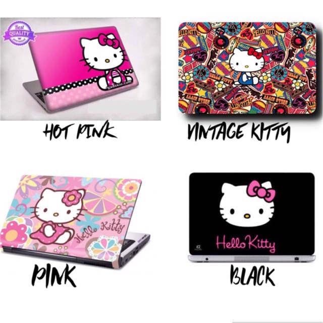 Hello Kitty Stickers, Laptop Skin Girl