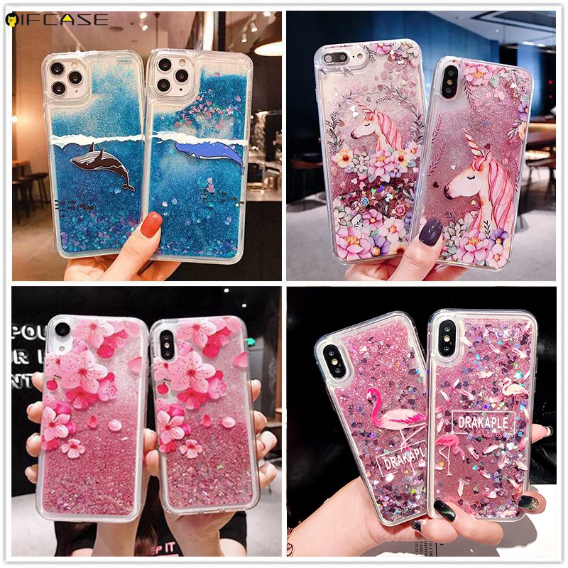 Samsung Galaxy A03s A73 A53 A22 5G Phone Case Quicksand Liquid Unicorn ...