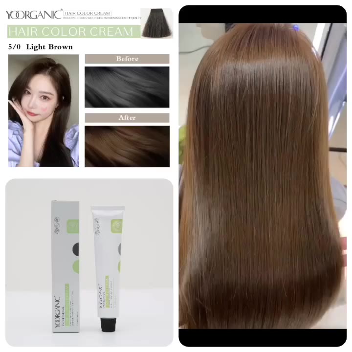 Yoorganic Hair Color Cream (Natural, Blonde, Copper, Funkey Colors ...