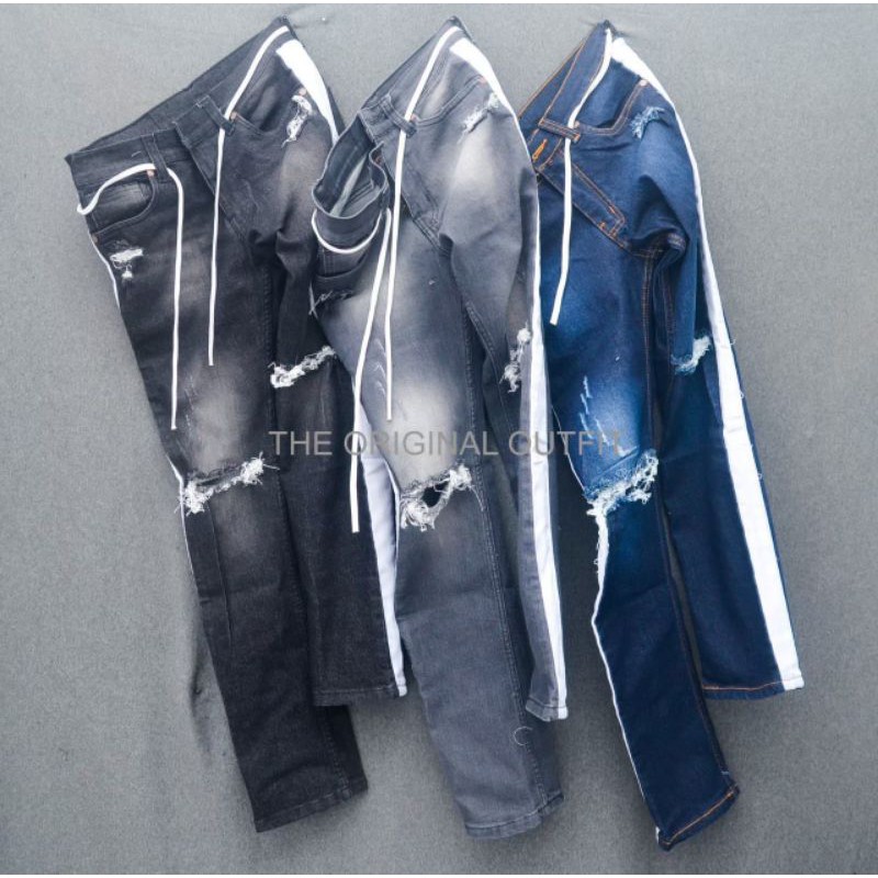 The Latest Men's jeans Lis Ripped Trousers 2021 Men's Trousers Again