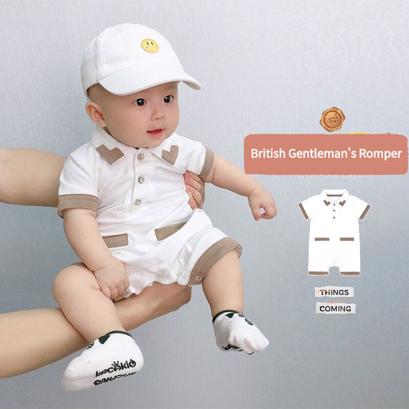 SOLOYEE Newborn Baby Boy Clothes Suit Infant Romper