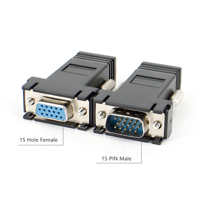 VGA Extender Female/Male to Lan Cat5e/6 RJ45 Ethernet Female