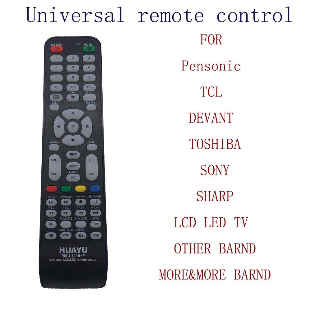 Universal LED TV Remote for Pensonic, Myview and other brand RML1210+F