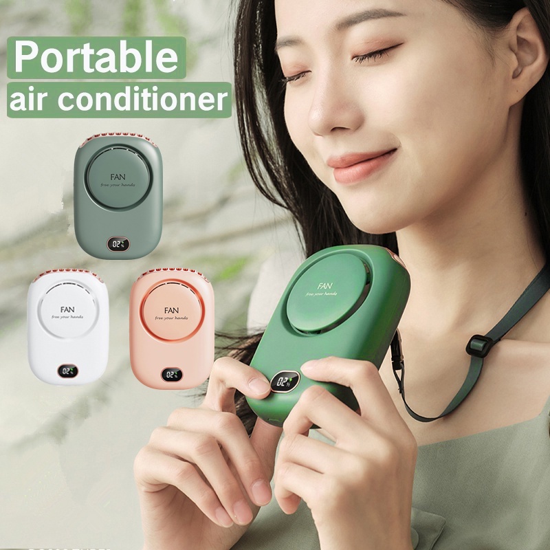 2024 Wearable Personal Fan Hands Free Bladeless Portable Neck Fan ...